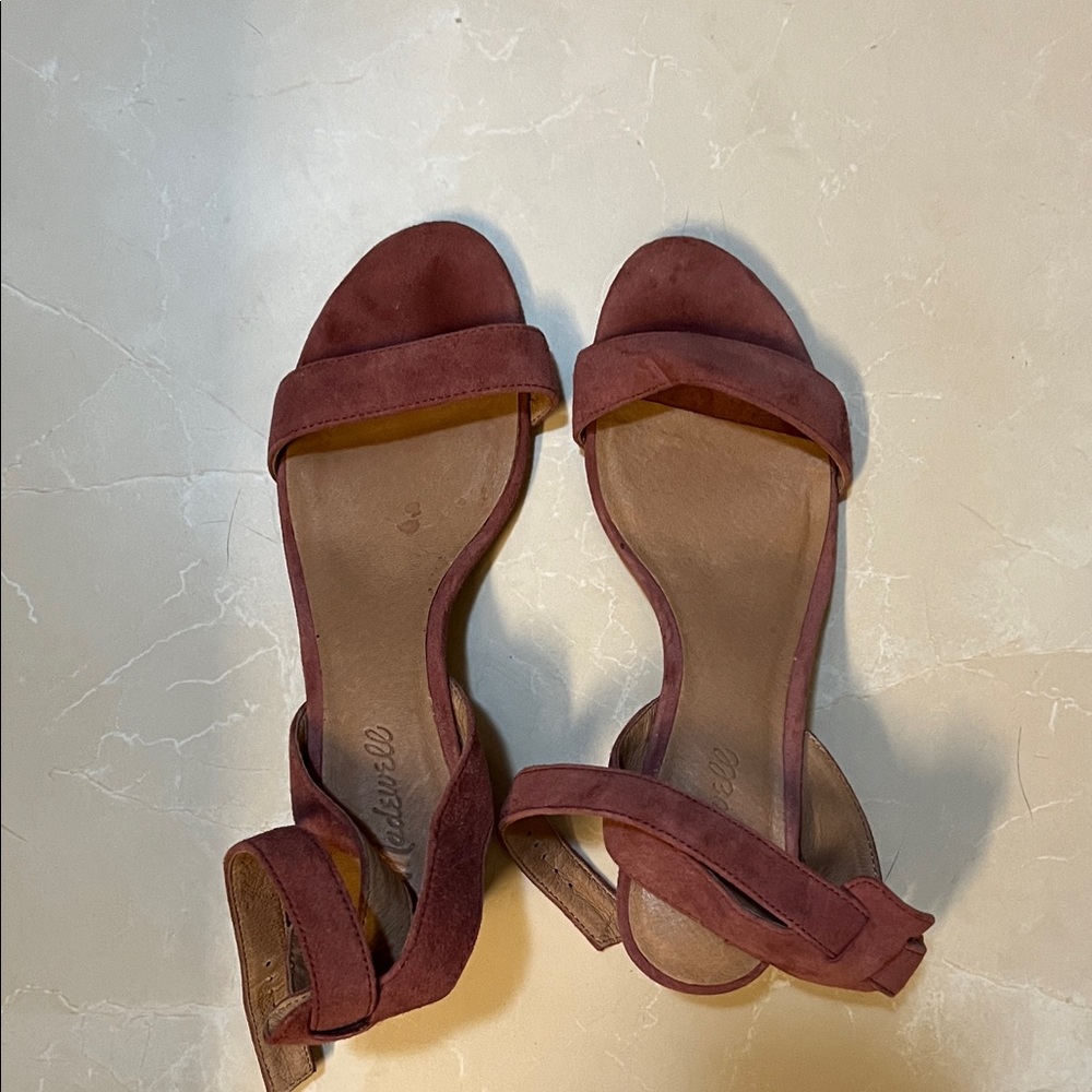 Madewell Block Heel Suede Sandals